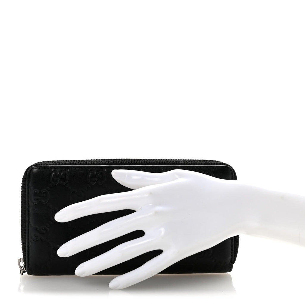 Guccissima Signature Microguccissima Bree Zip Around Wallet Black £¨ Direct shipment via from wholesalehk.shop