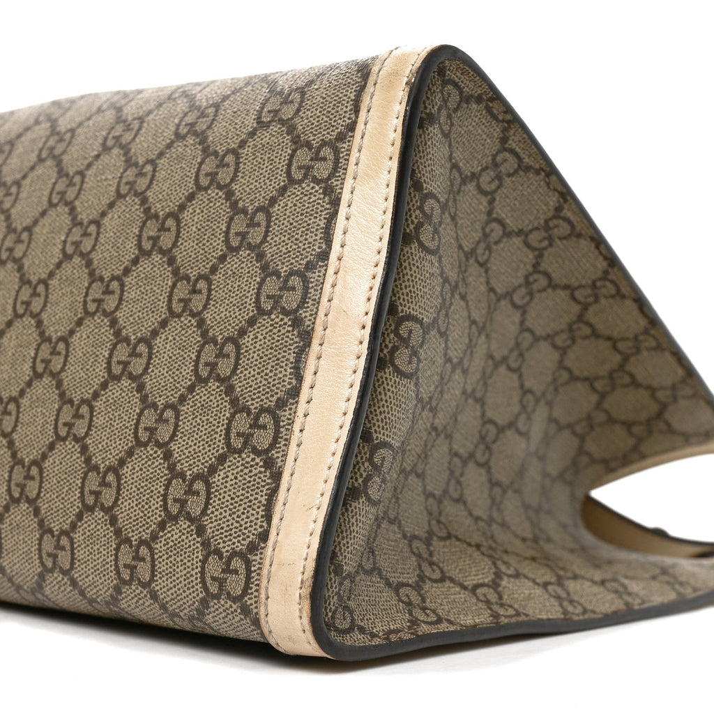 GG Supreme Monogram Medium Padlock Tote White £¨ Direct shipment via from wholesalehk.shop