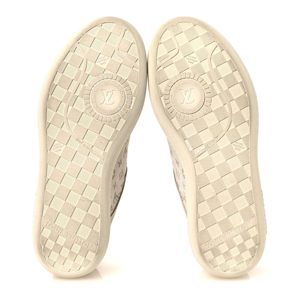 Canvas Calfskin Monogram LV Groovy Platform Sneakers 39 Beige £¨ Direct shipment via from wholesalehk.shop