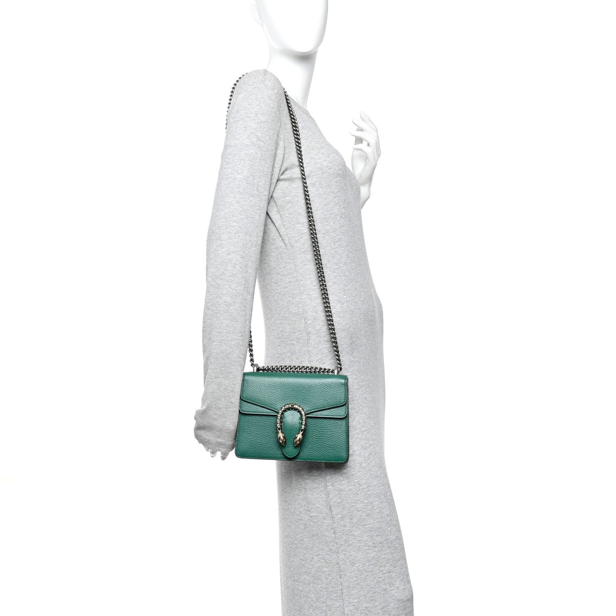 Calfskin Mini Dionysus Shoulder Bag Emerald wholesalehk.shop