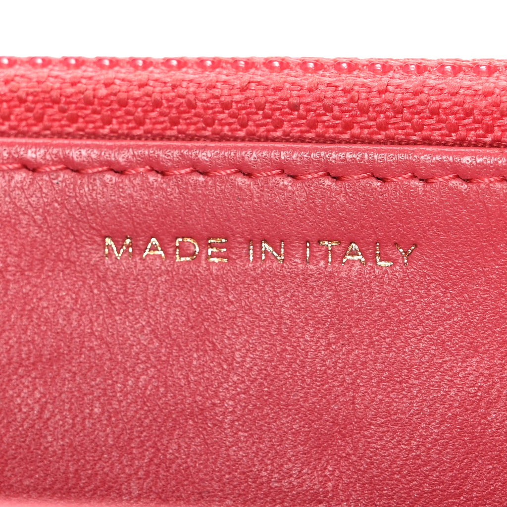 Lambskin Quilted Double Stitch Tassel Wallet On Chain WOC Pink wholesalehk.shop