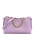 Shine Guccissima Emblem Small Shoulder Bag Lilac Haz £¨ Direct shipment via from wholesalehk.shop