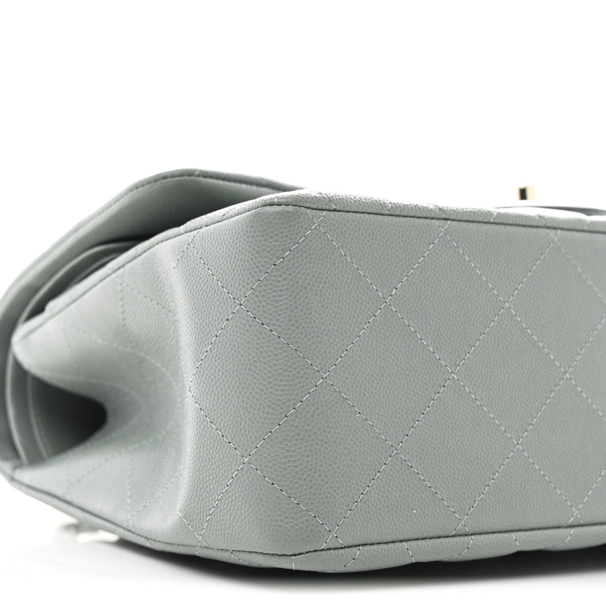 Caviar Quilted Jumbo Double Flap Light Blue wholesalehk.shop