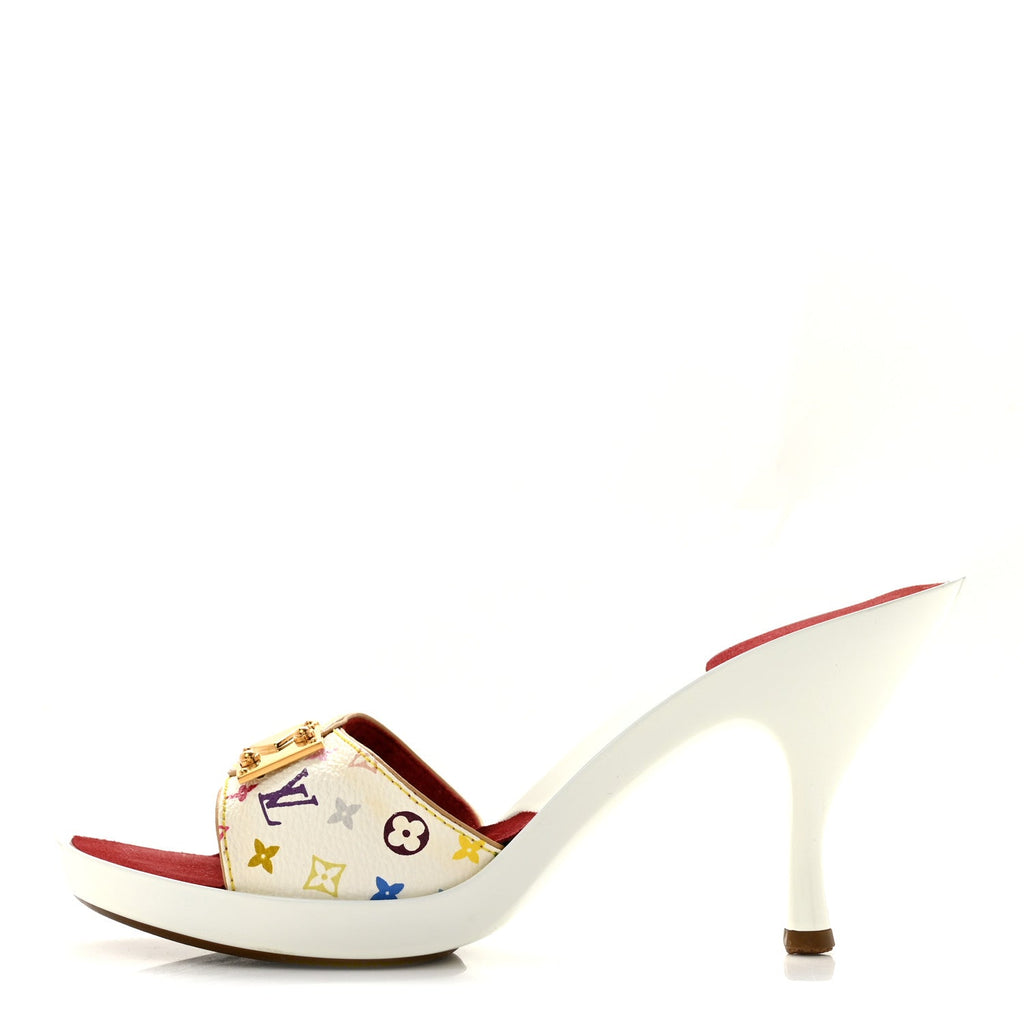 Monogram Multicolor Sandal Mule 36 White £¨ Direct shipment via from wholesalehk.shop