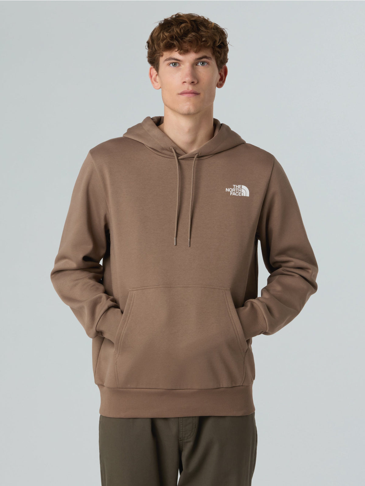 2026 New Arrival Felpa con Cappuccio Simple Dome Marrone wholesalehk.shop