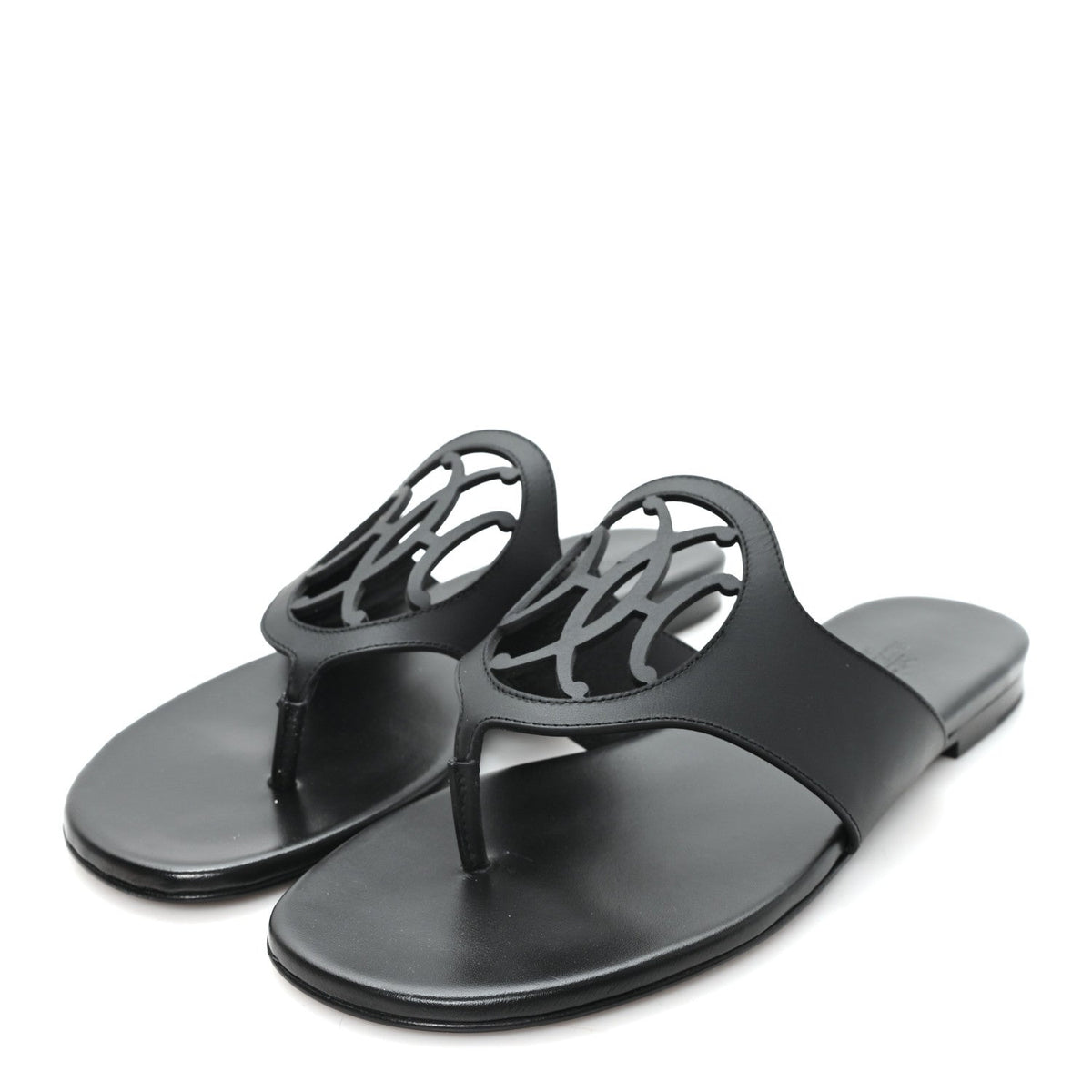 Calfskin Womens Mage Sandals 39 Black wholesalehk.shop