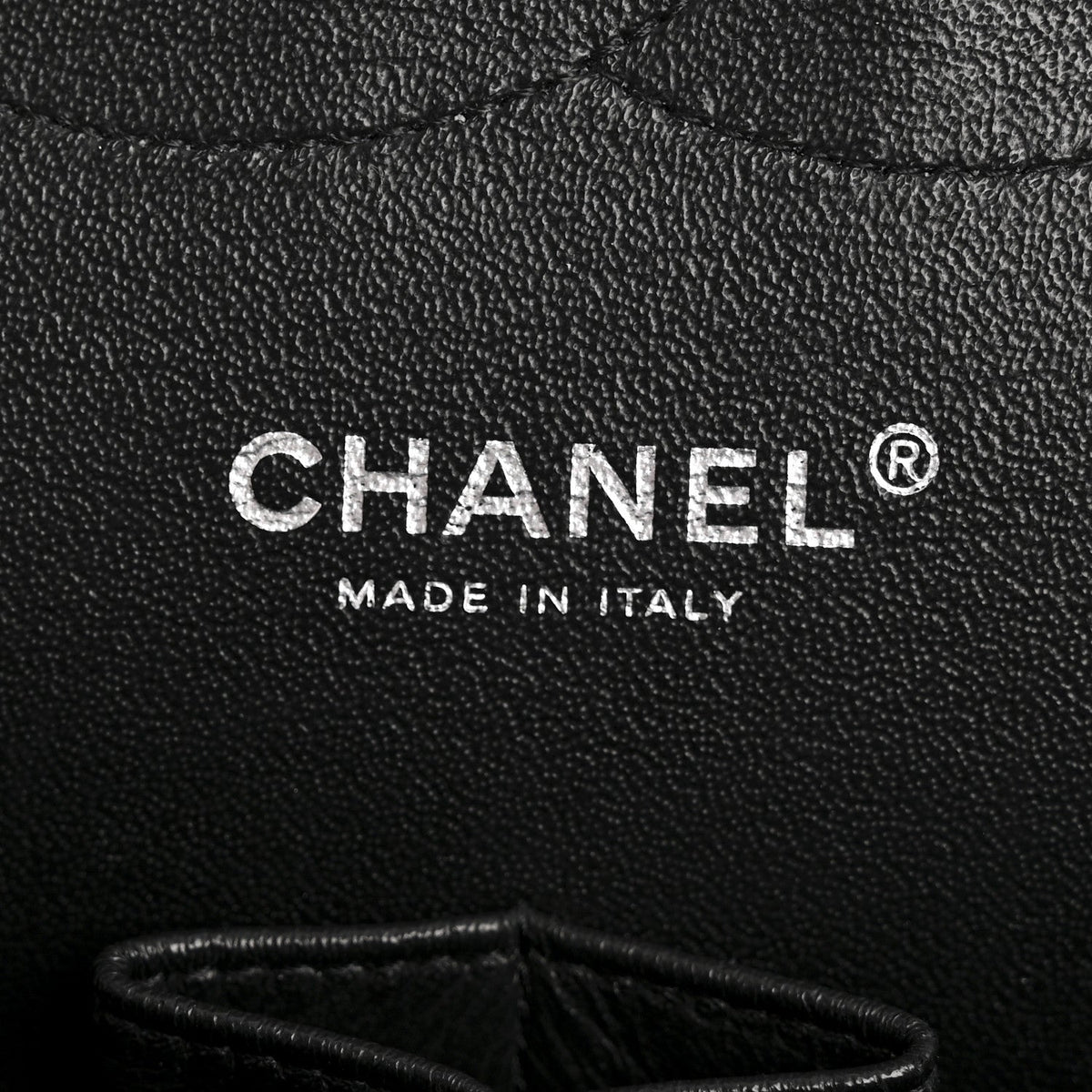 Shiny Crumpled Calfskin Quilted Jumbo Double Flap So Black wholesalehk.shop