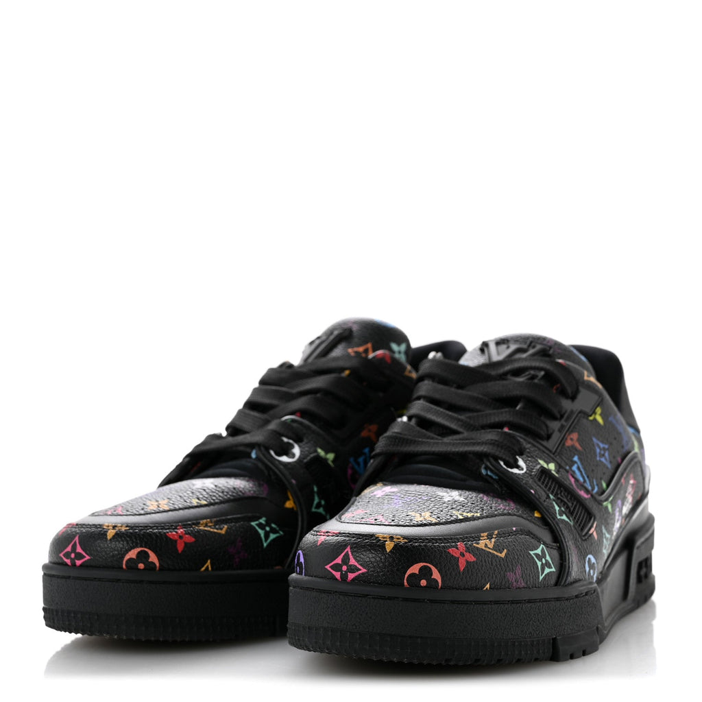 LV X TM Calfskin Monogram Multicolor Womens LV Trainer Sneakers 37.5 Black £¨ Direct shipment via from wholesalehk.shop