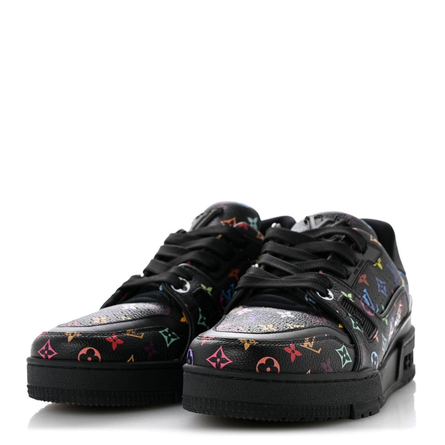 LV X TM Calfskin Monogram Multicolor Womens LV Trainer Sneakers 37.5 Black £¨ Direct shipment via from wholesalehk.shop