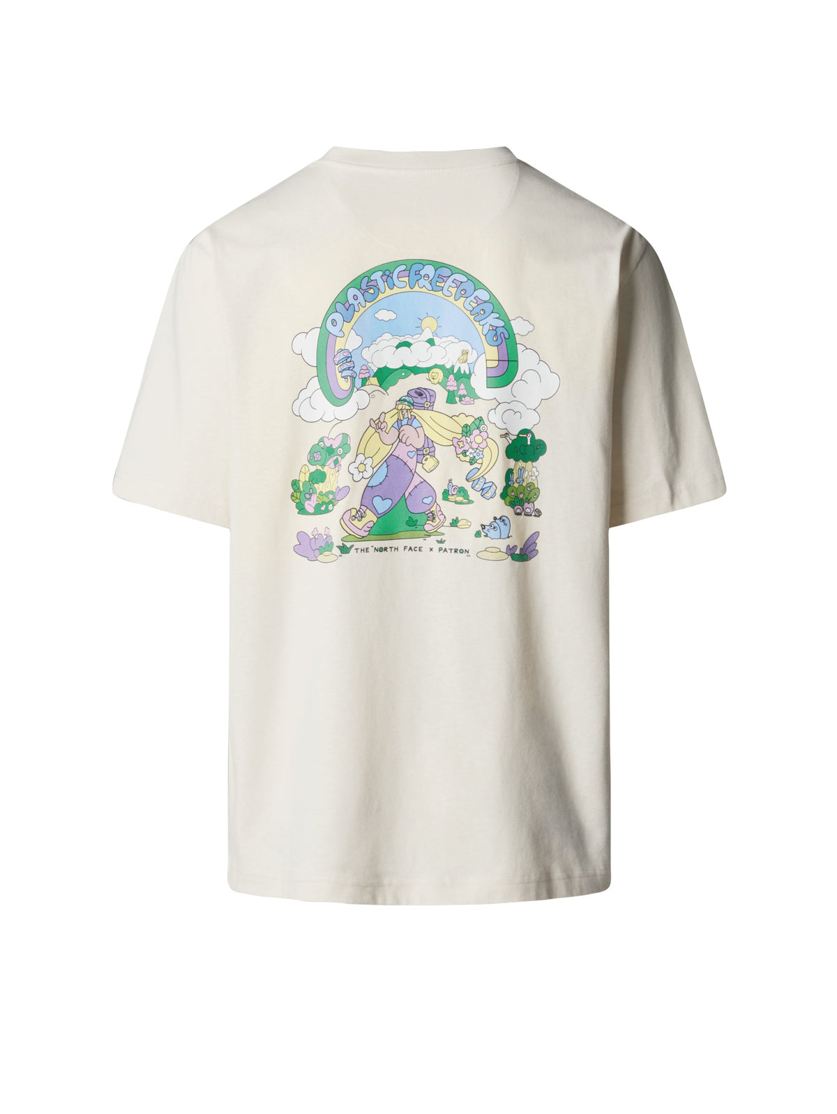 2026 New Arrival T-shirt Unisex Plasticfree Peaks Bianco wholesalehk.shop