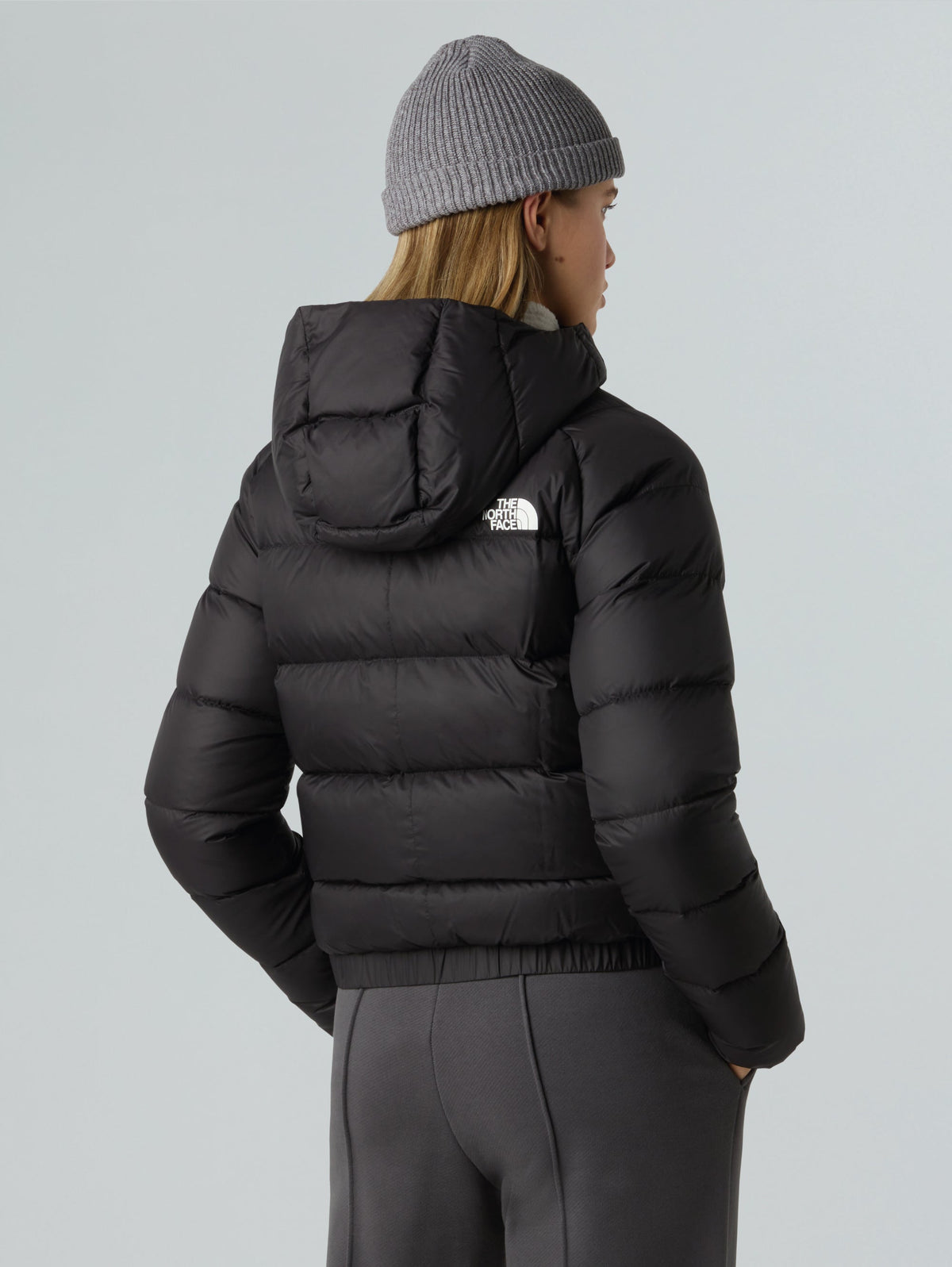 2026 New Arrival Giacca in Piumino con Cappuccio Hyalite Nero wholesalehk.shop