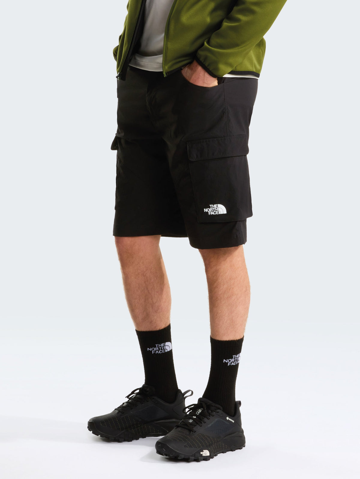 2026 New Arrival Shorts Cargo con Tasche a Toppa Nero wholesalehk.shop