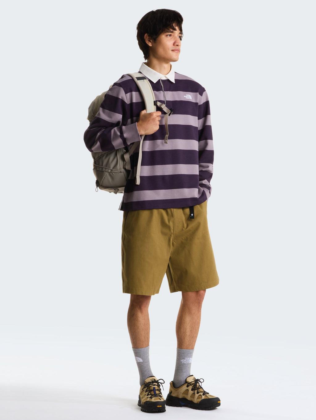 2026 New Arrival Pantaloncini Baggy in Cotone con Cinta Senape wholesalehk.shop