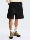 2026 New Arrival Pantaloncini Baggy in Cotone con Cinta Nero wholesalehk.shop