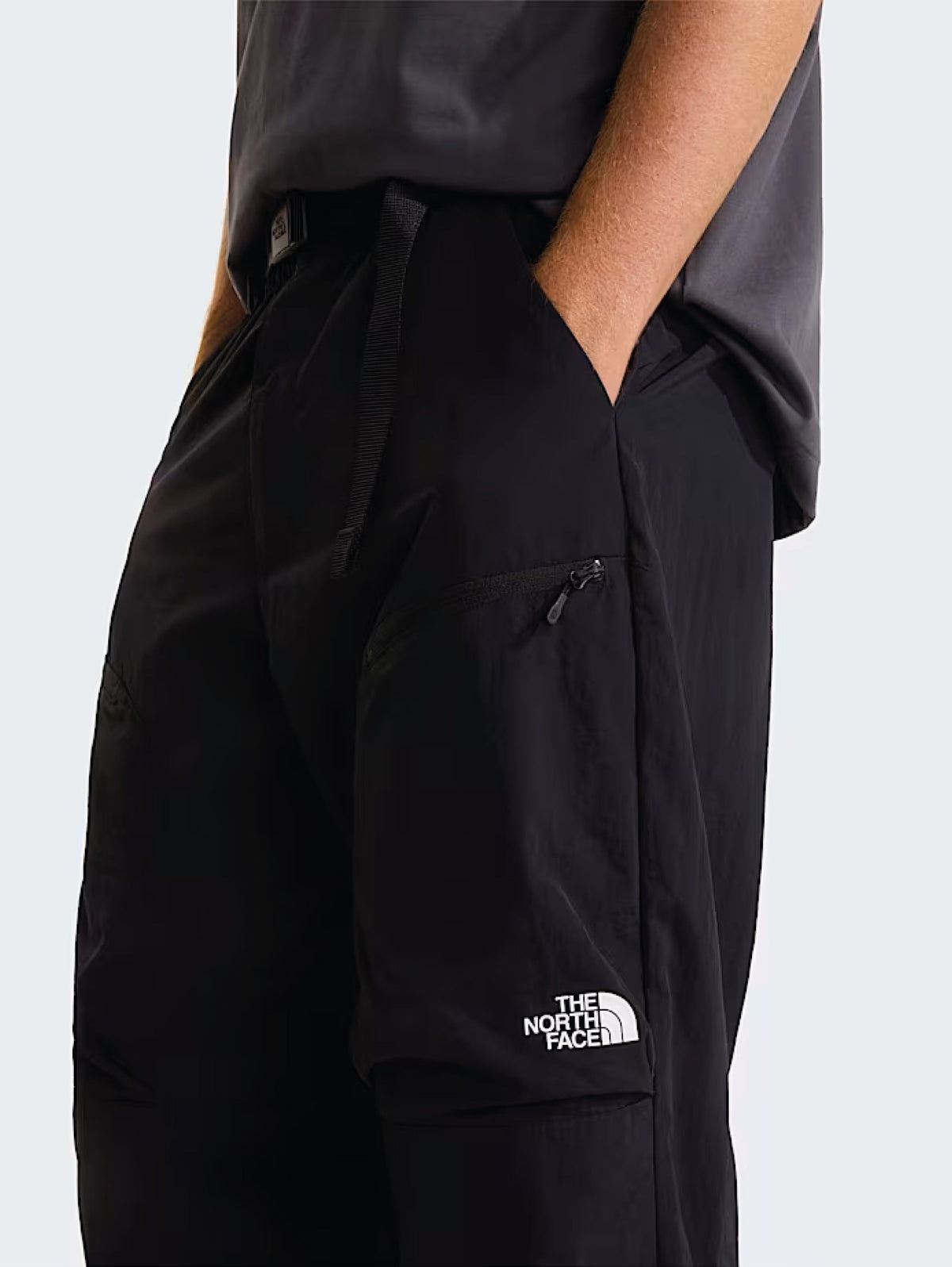 2026 New Arrival Pantaloni Cargo con Cinta Nero wholesalehk.shop