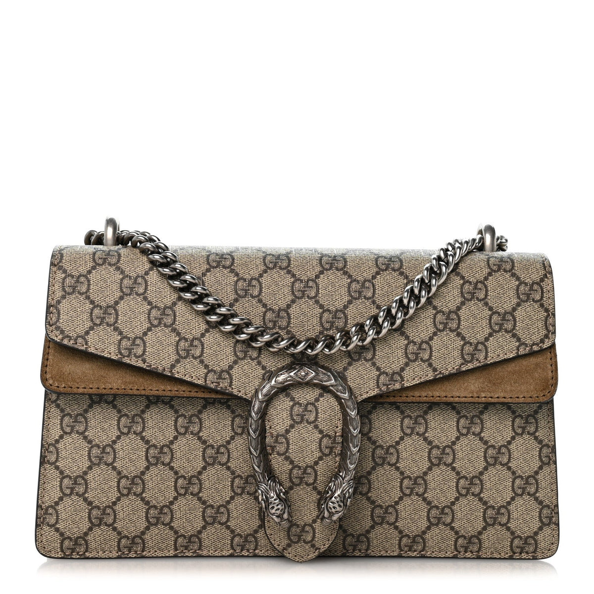 GG Supreme Monogram Small Dionysus Shoulder Bag Taupe wholesalehk.shop