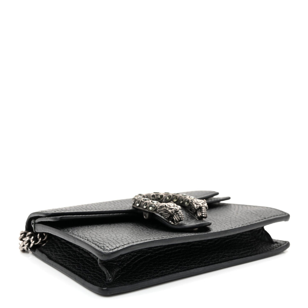 Calfskin Super Mini Dionysus Shoulder Bag Black wholesalehk.shop