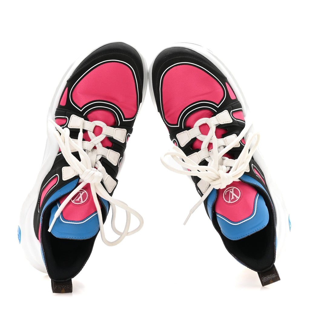 Calfskin Technical Satin LV Archlight Sneakers 38.5 Rose Pop Pink £¨ Direct shipment via from wholesalehk.shop