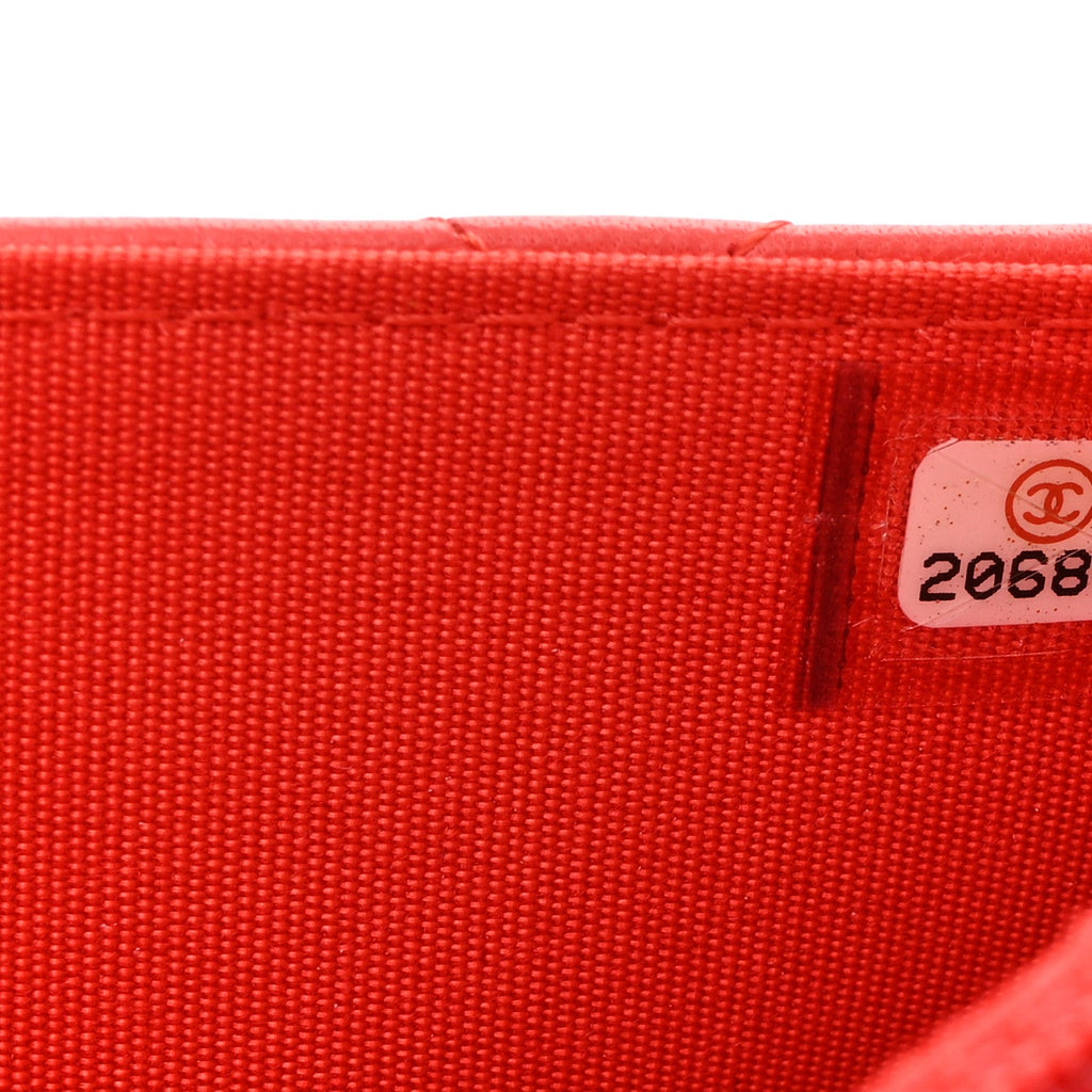 Lambskin Quilted Boy Wallet On Chain WOC Red wholesalehk.shop