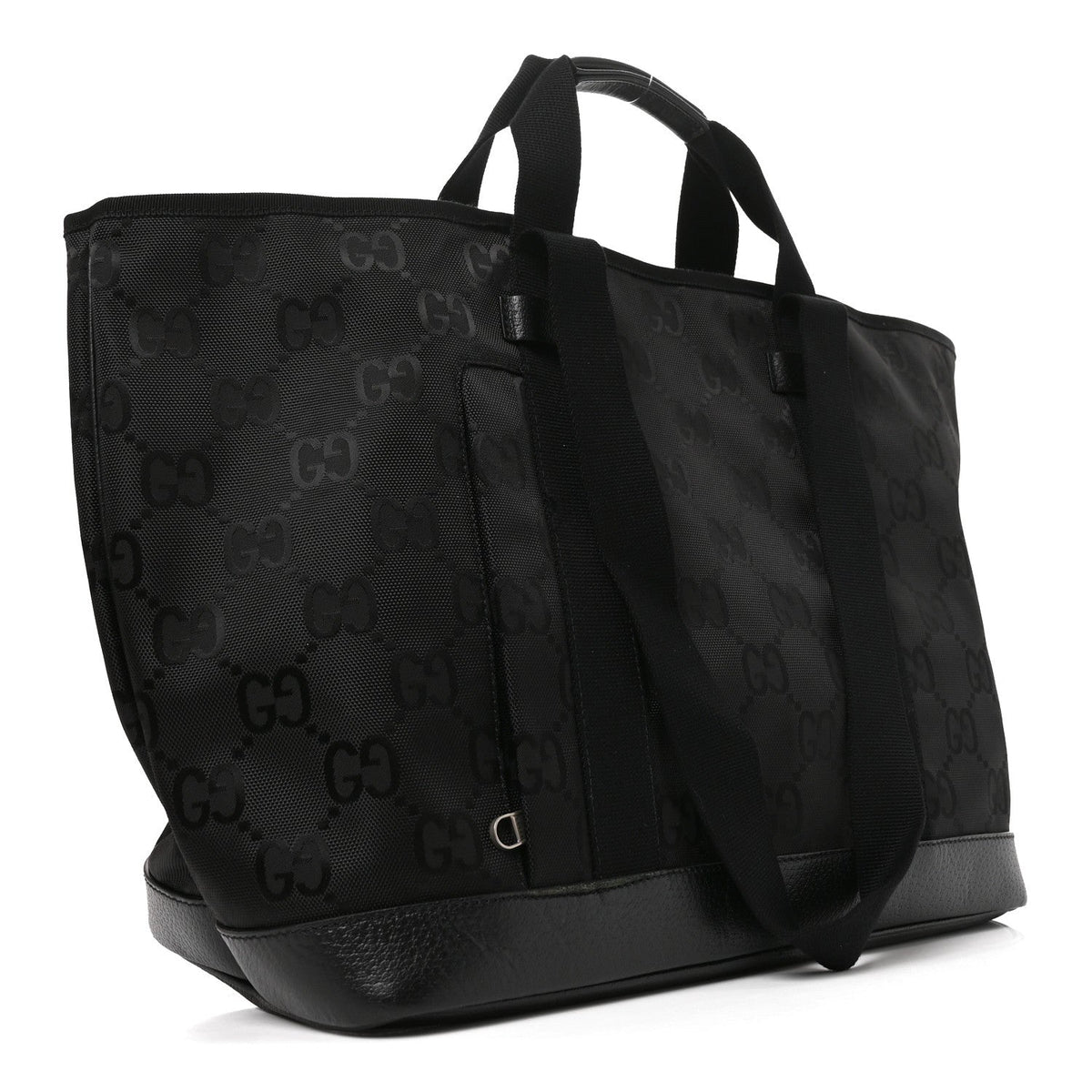Econyl Nylon Monogram Medium Off The Grid Tote Bag Black wholesalehk.shop