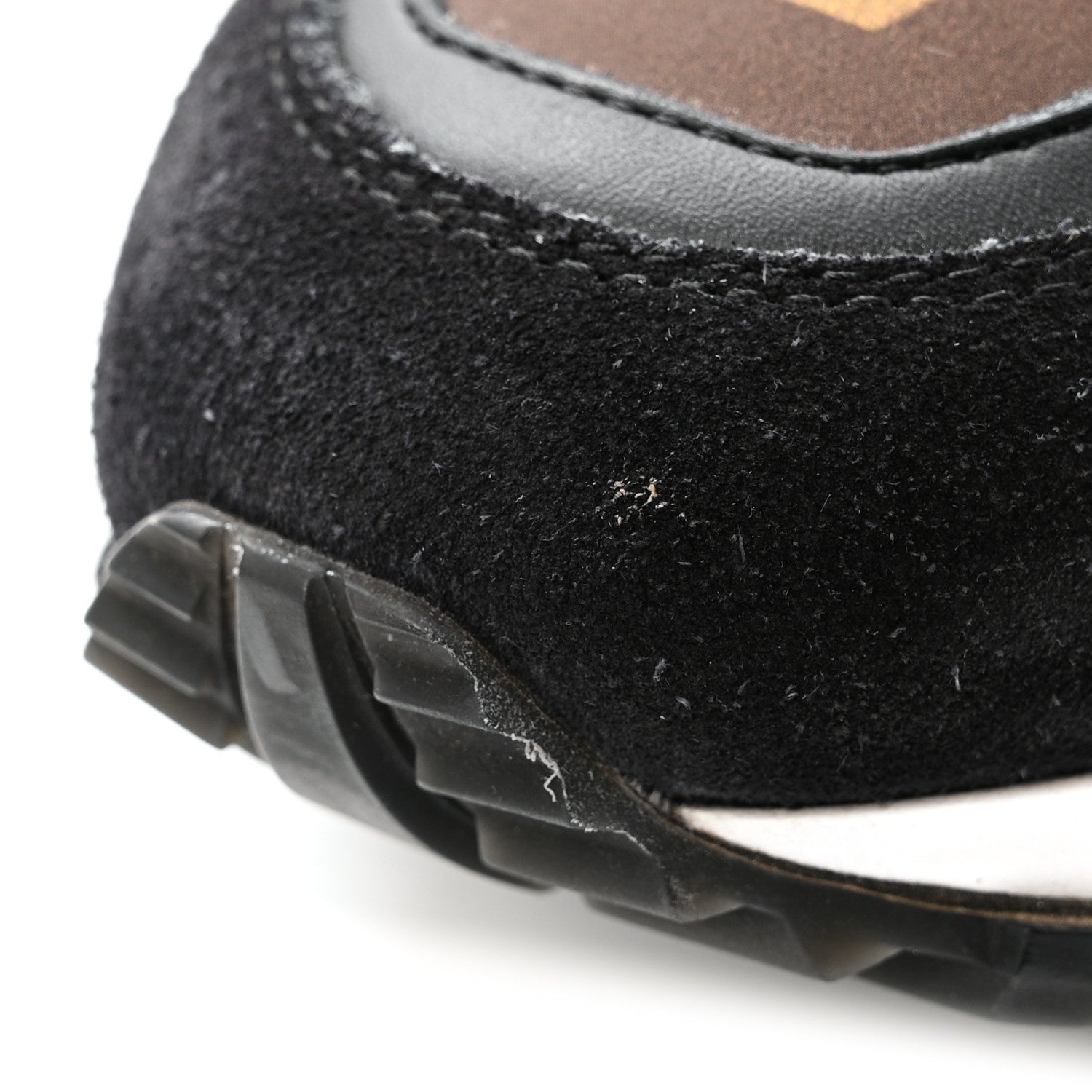Suede Calfskin Recycled Monogram Nylon Run Away Sneakers 39 Black £¨ Direct shipment via from wholesalehk.shop