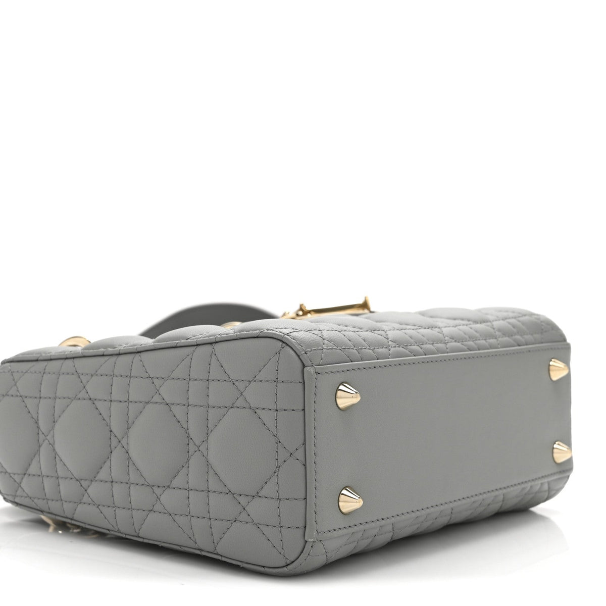 Lambskin Cannage Small My ABCDior Lady Dior Grey wholesalehk.shop