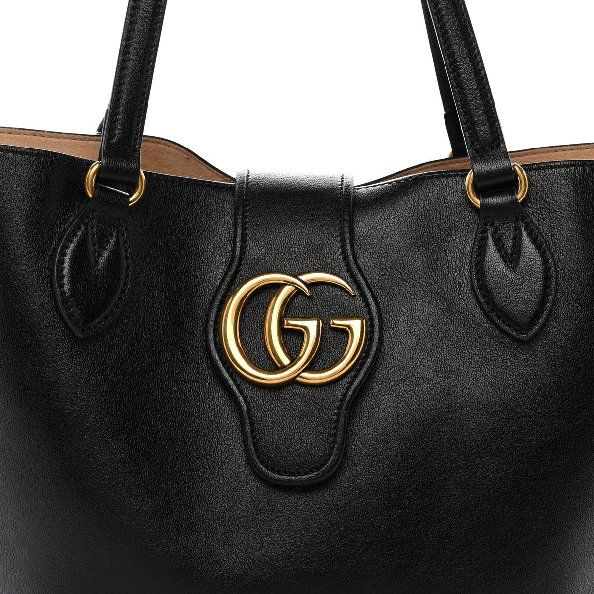 New Sakai Calfskin Lux Small Dahlia Tote Black wholesalehk.shop