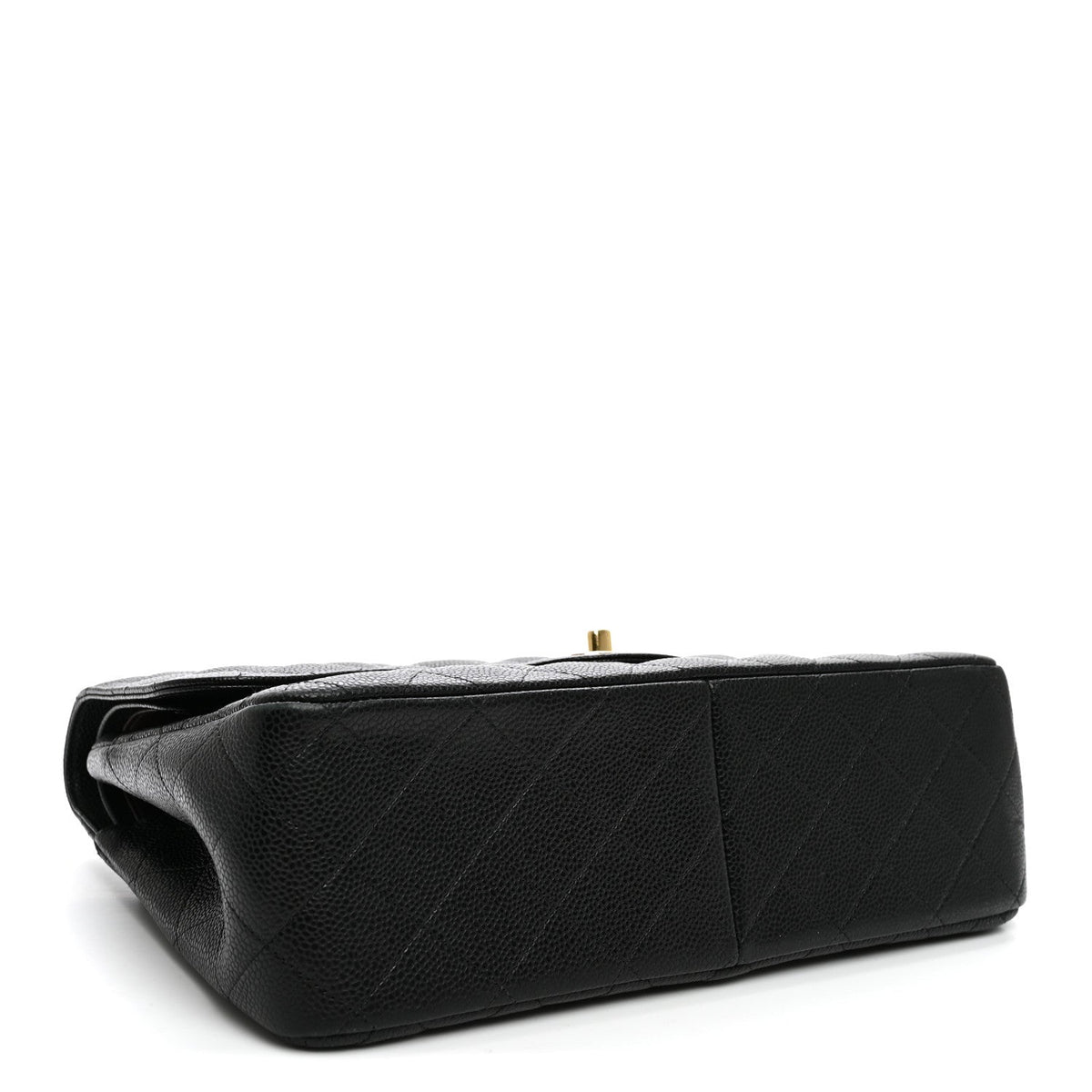 Caviar Quilted Jumbo Double Flap Black wholesalehk.shop