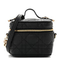 Lambskin Cannage Micro Lady Dior Vanity Case Black wholesalehk.shop