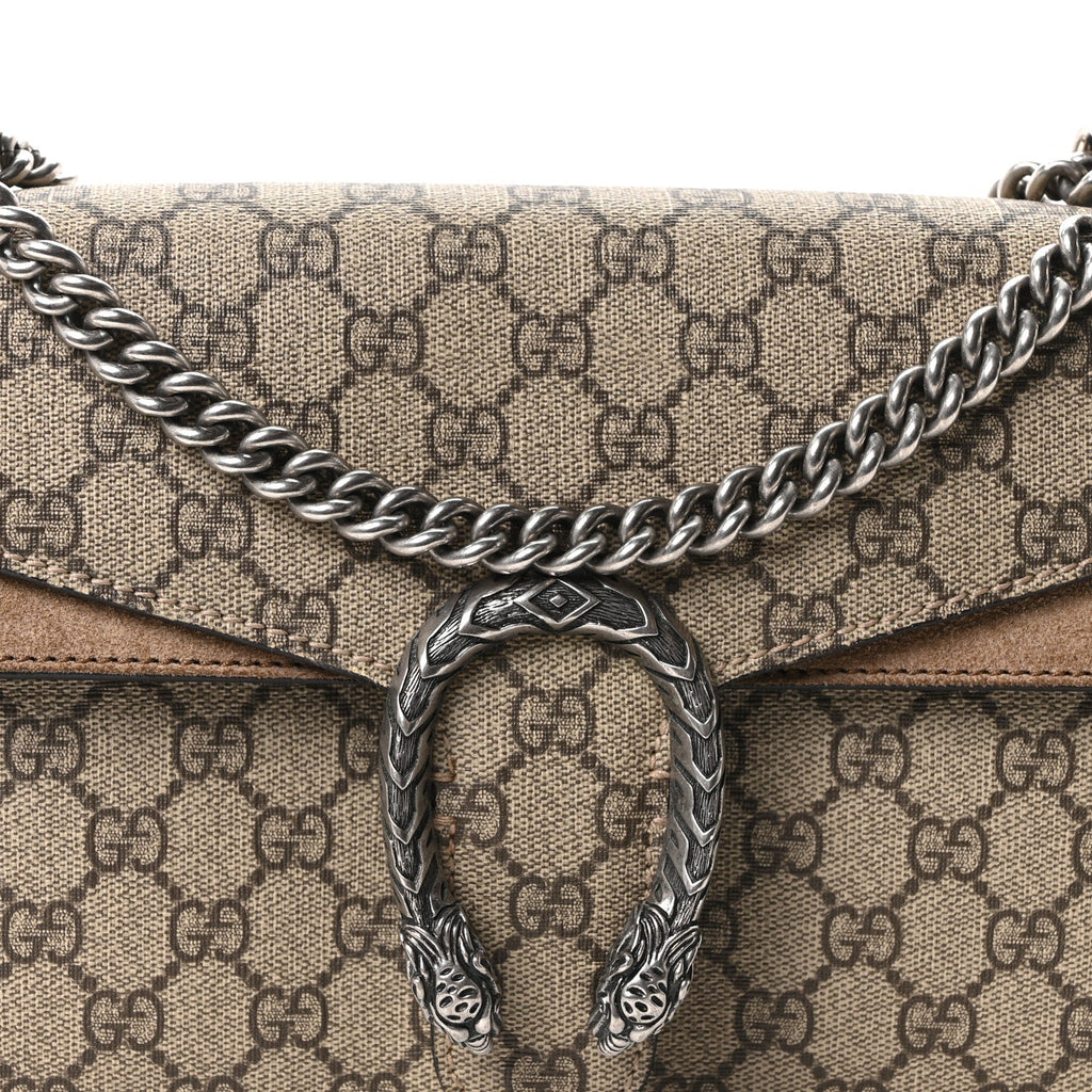 GG Supreme Monogram Small Dionysus Shoulder Bag Taupe wholesalehk.shop
