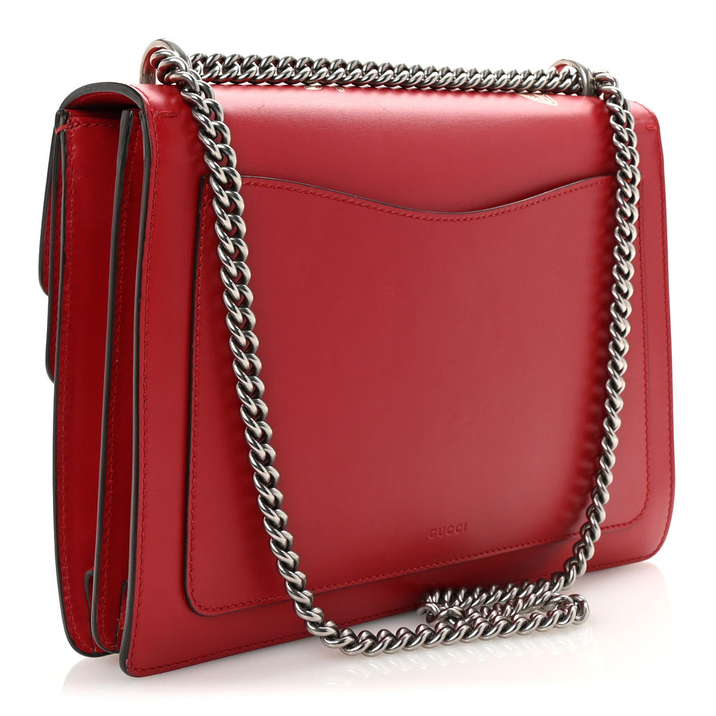 Calfskin Chinese New Year Medium Dionysus Shoulder Bag Hibiscus Red wholesalehk.shop