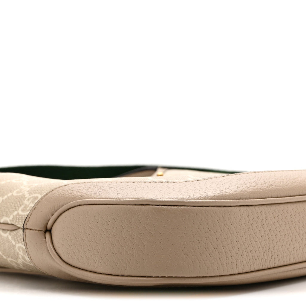 GG Supreme Monogram Textured Dollar Calfskin Web Small Jackie 1961 Hobo Beige Mystic White Oatmeal £¨ Direct shipment via from wholesalehk.shop