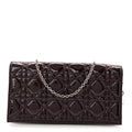 Patent Cannage Lady Dior Chain Wallet Purple wholesalehk.shop