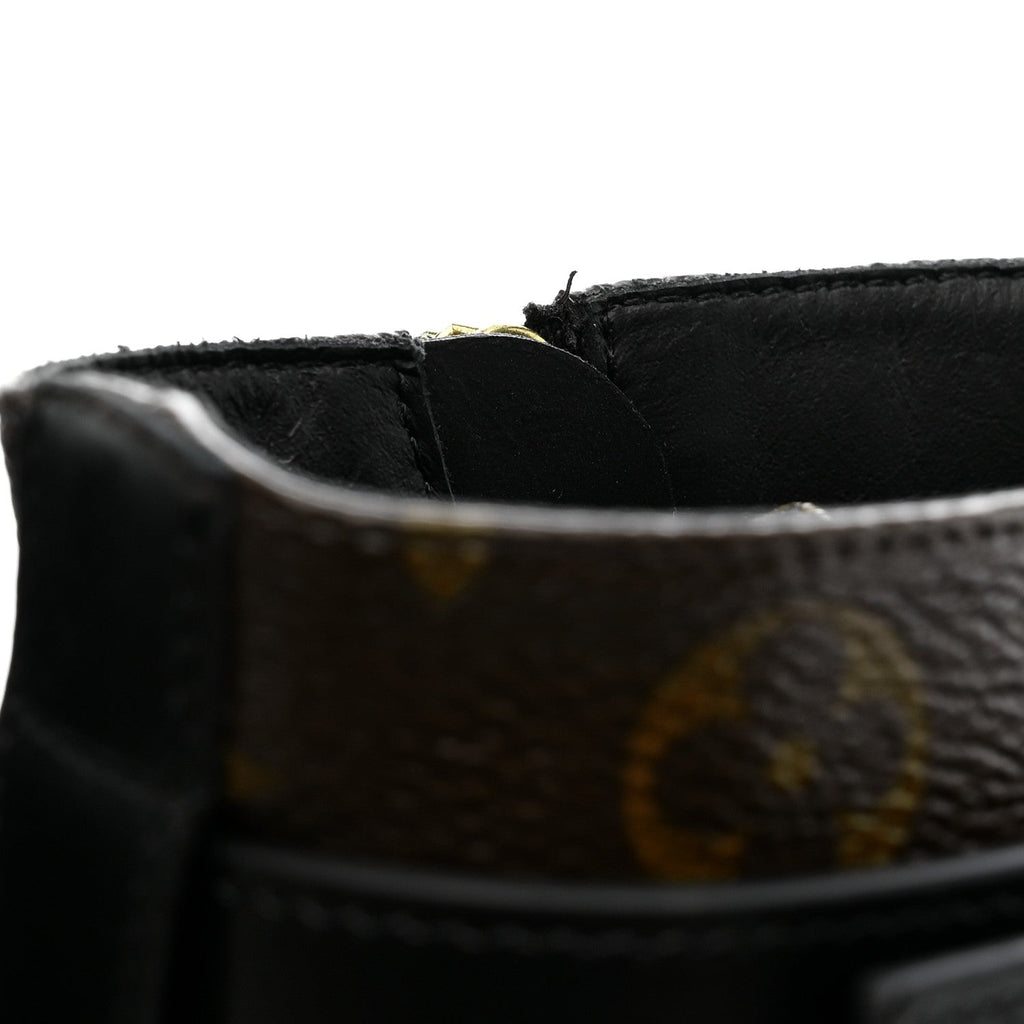 Calfskin Monogram Wonderland Flat Ranger Boots 39 Black £¨ Direct shipment via from wholesalehk.shop
