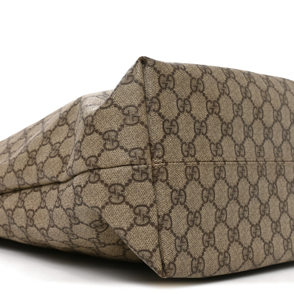 GG Supreme Monogram Vertical Tote Dark Brown wholesalehk.shop