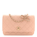 Caviar Quilted CC Turnlock Wallet On Chain WOC Beige wholesalehk.shop