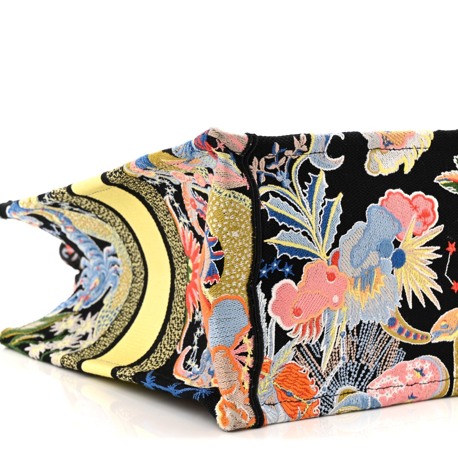 Canvas Zodiac Fantastico Embroidered Medium Book Tote Black Multicolor £¨ Direct shipment via from wholesalehk.shop