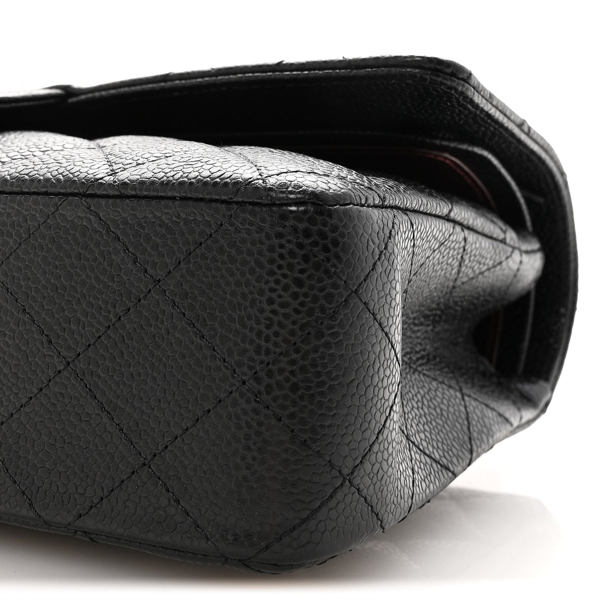 Caviar Quilted Medium Double Flap Black wholesalehk.shop