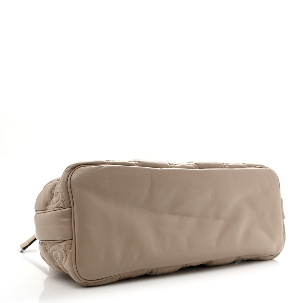 Calfskin GG Matelasse Large Tote  Beige wholesalehk.shop