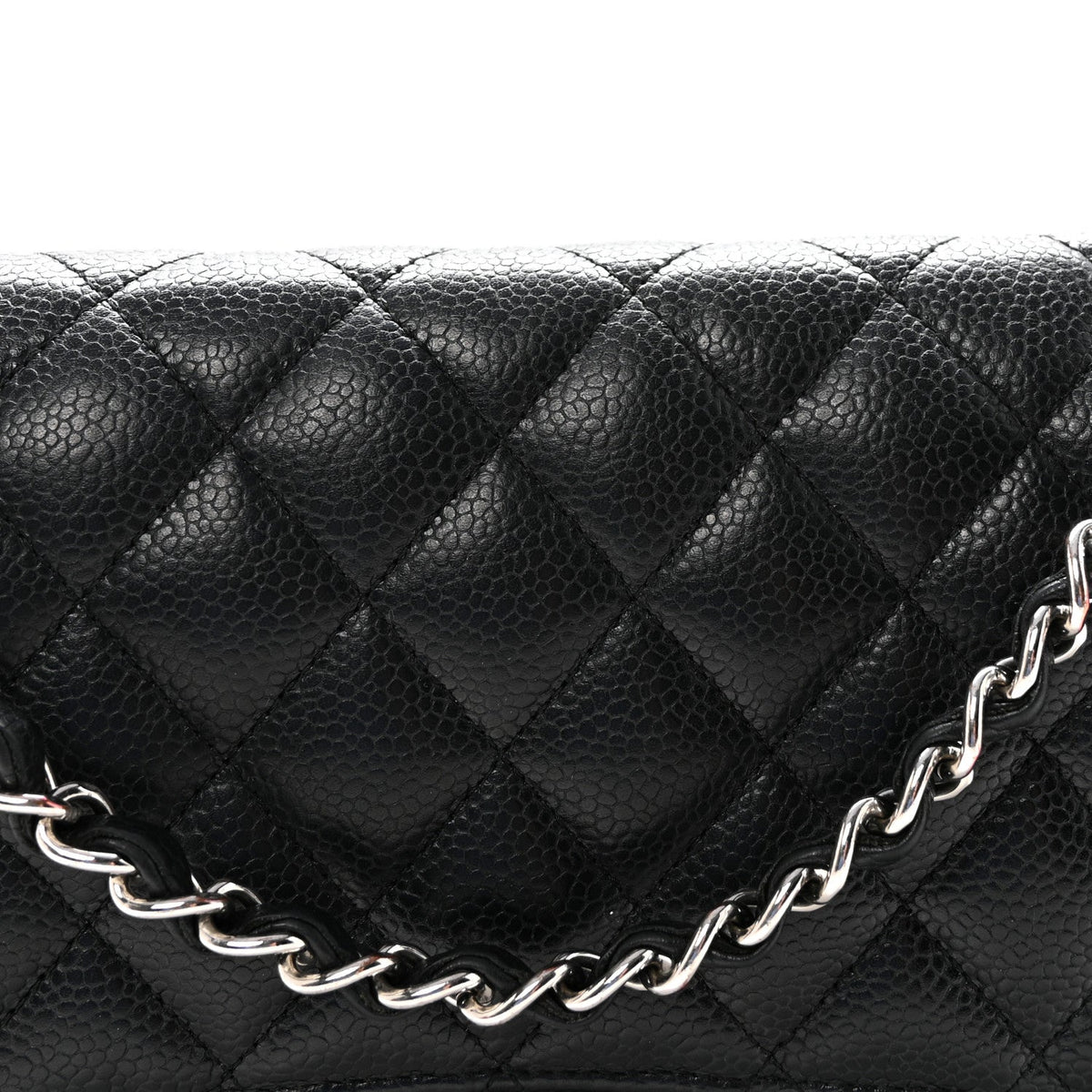 Caviar Quilted Medium Double Flap Black wholesalehk.shop