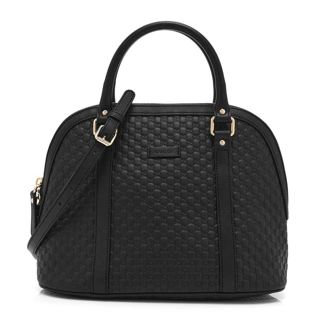 Microguccissima Medium Dome Bag Black £¨ Direct shipment via from wholesalehk.shop