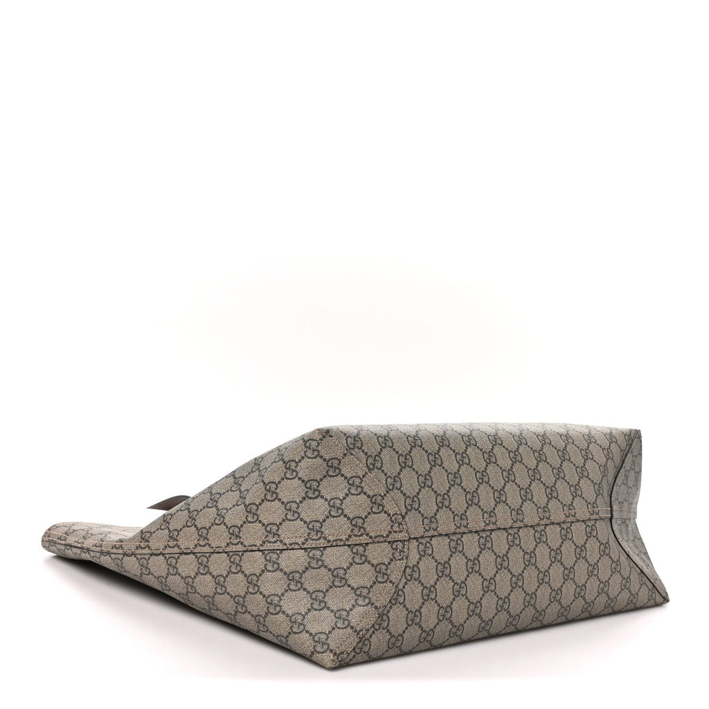 GG Supreme Monogram Medium Ophidia Shopping Tote Ebony wholesalehk.shop