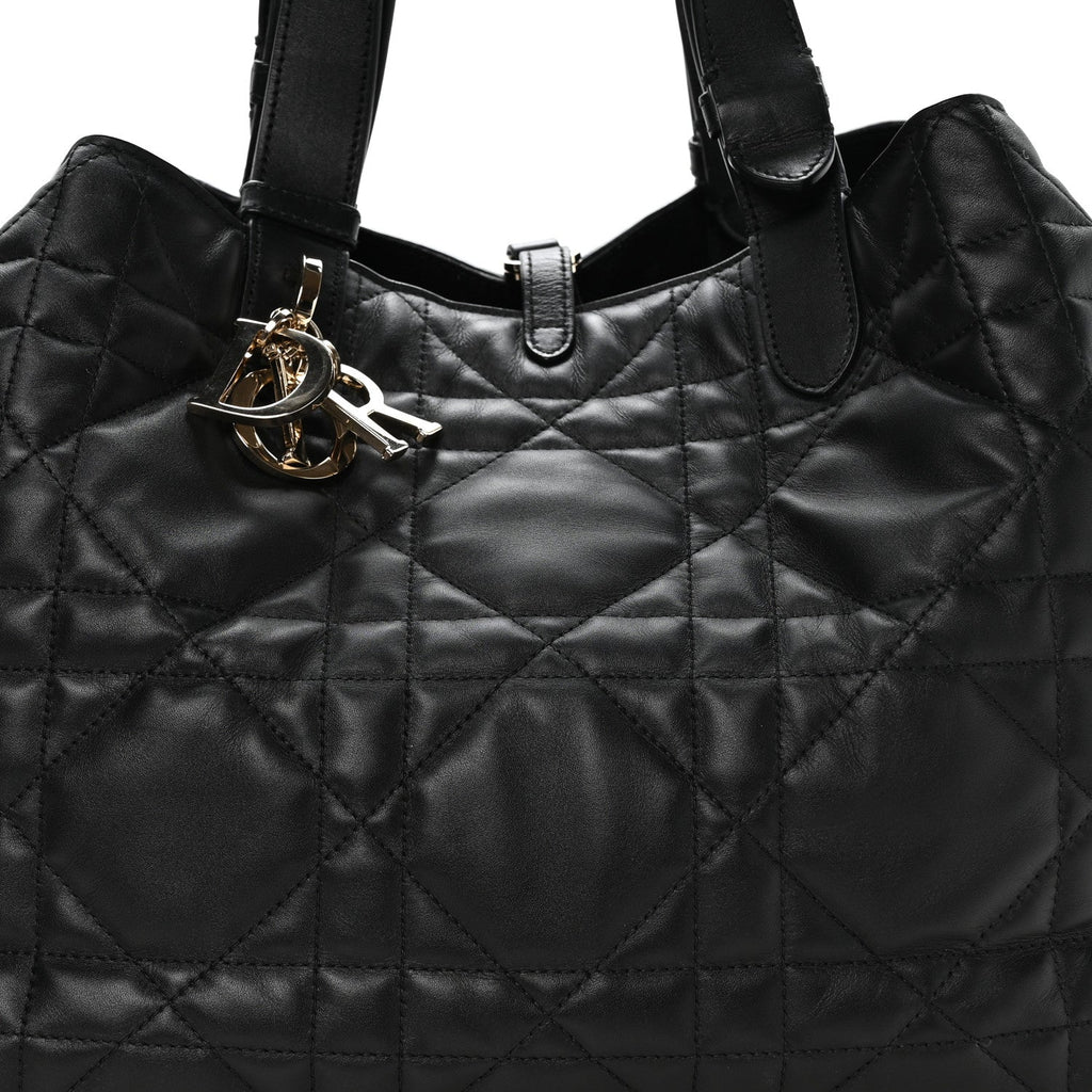 Calfskin Macrocannage Large Toujours Black wholesalehk.shop