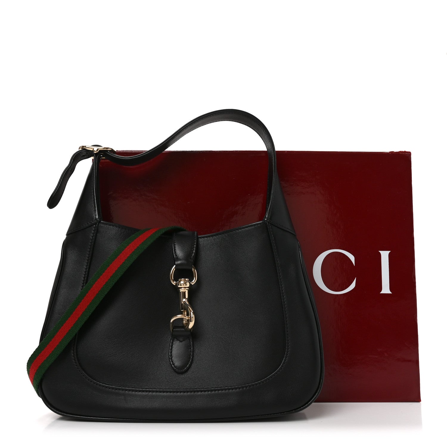 Calfskin Small Jackie Shoulder Bag Black £¨ Direct shipment via from wholesalehk.shop