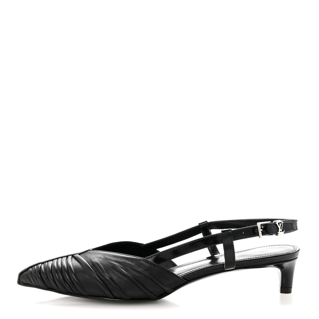 Calfskin Allure D'Orsay Slingback Pump 37.5 Black £¨ Direct shipment via from wholesalehk.shop