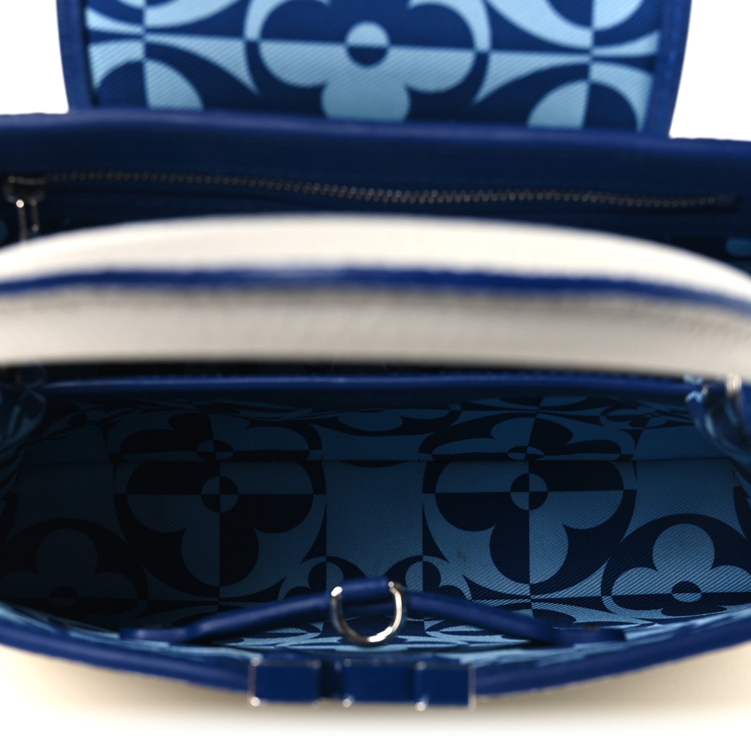 Taurillon Capucines BB White Blue £¨ Direct shipment via from wholesalehk.shop