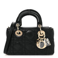 Lambskin Cannage Micro Lady D-Joy Black wholesalehk.shop