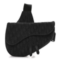 Oblique Mens Saddle Bag Black Blue wholesalehk.shop