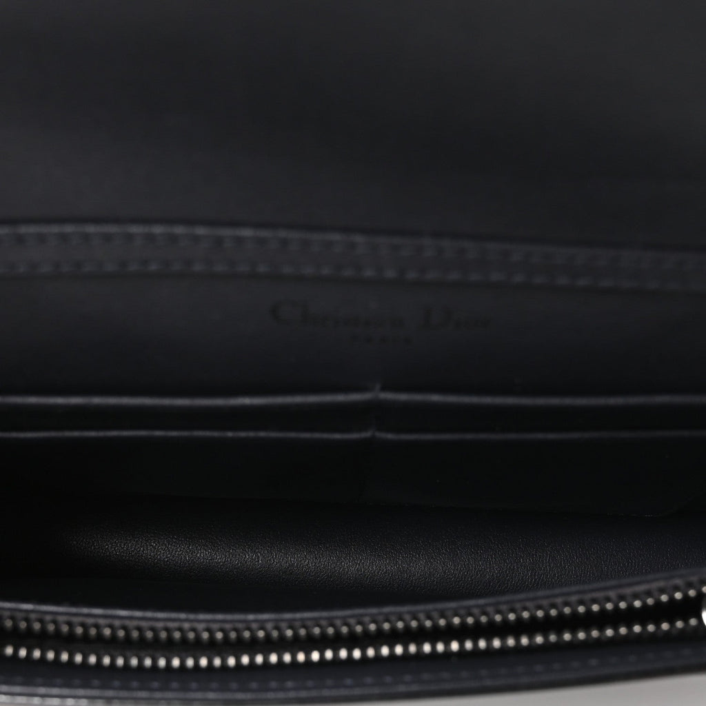 Metallic Patent Micro-Cannage Diorama Wallet on Chain Pouch Onyx Black ¡§ Direct shipment via from wholesalehk.shop