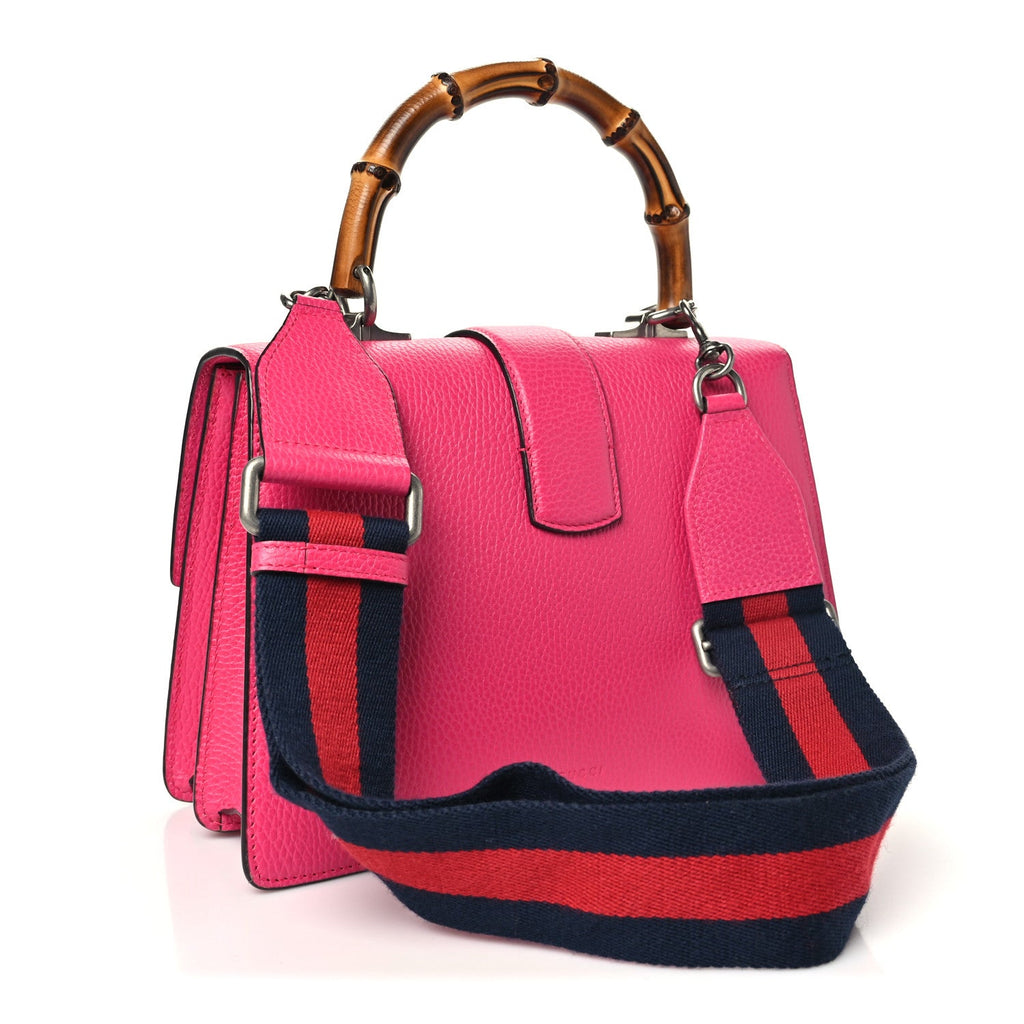 Dollar Calfskin Crystal Web Medium Dionysus Bamboo Top Handle Bag Box Pink Black Diamond wholesalehk.shop